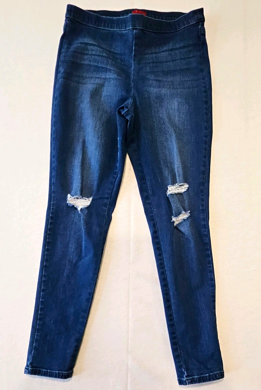 Jennifer Lopez Women’s Blue Medium Wash Mid Rise Skinny Slim Stretch Jeans 10